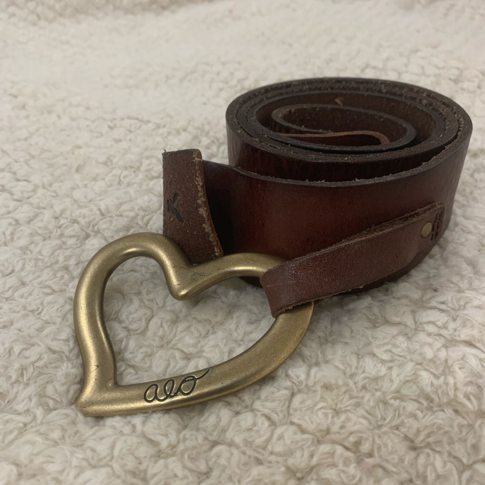 American eagle heart loop belt
